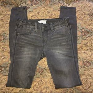 Free People Size 25/0 Gray Skinny Jeans/Jeggings Stretch Denim